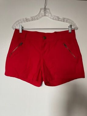 Faded Glory Red Zip-Pocket Shorts